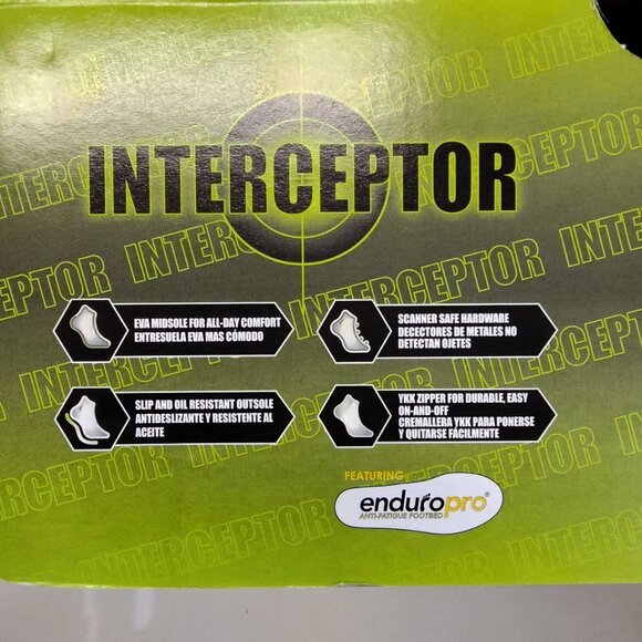 Interceptor Litefast Tactical Boots Women's Size 8.5 Zippered 6" Shaft Soft Toe - Picture 9 of 10